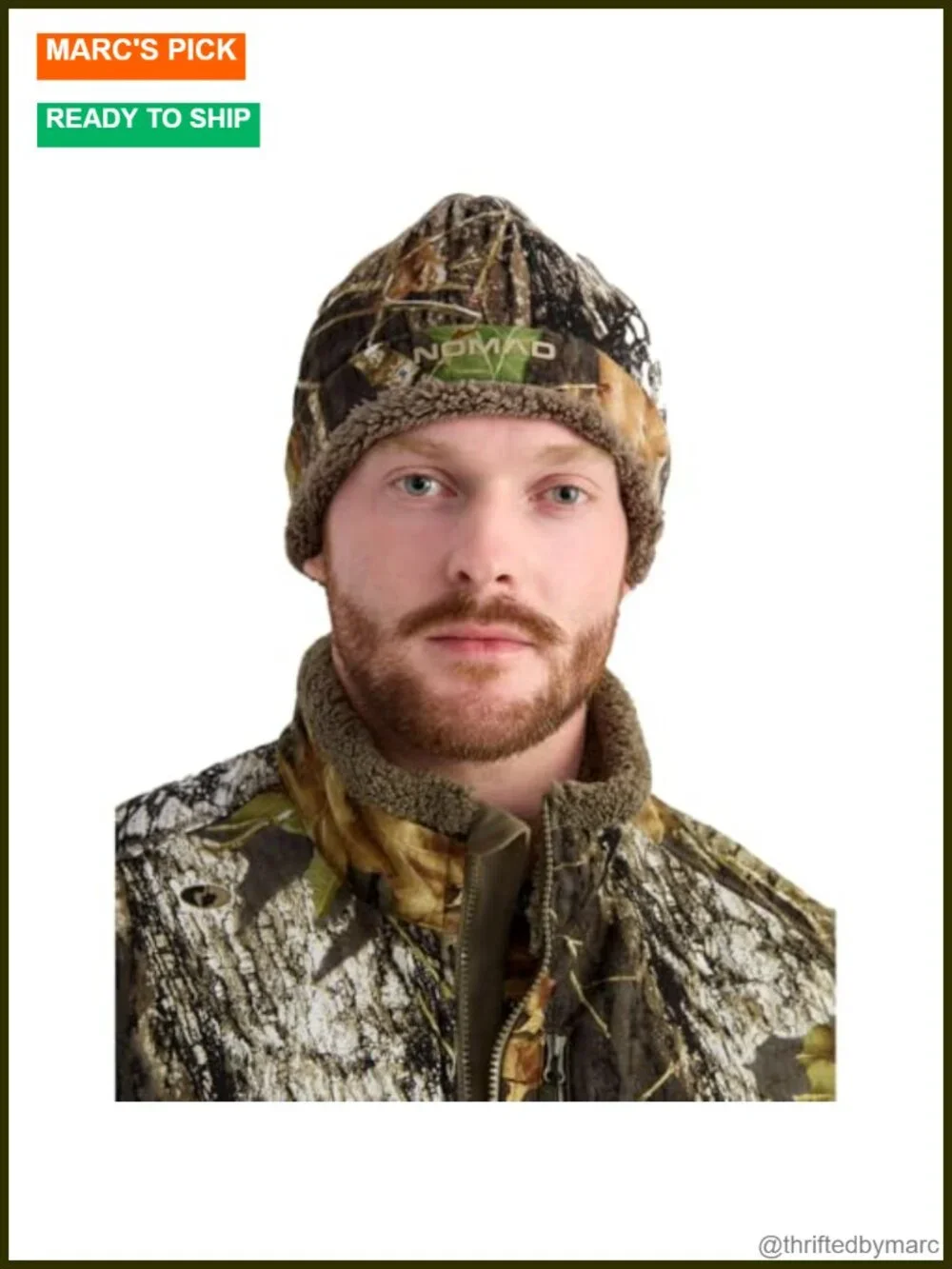 Insulated Fleece Beanie Hat for Hunting Cold Weather Windproof